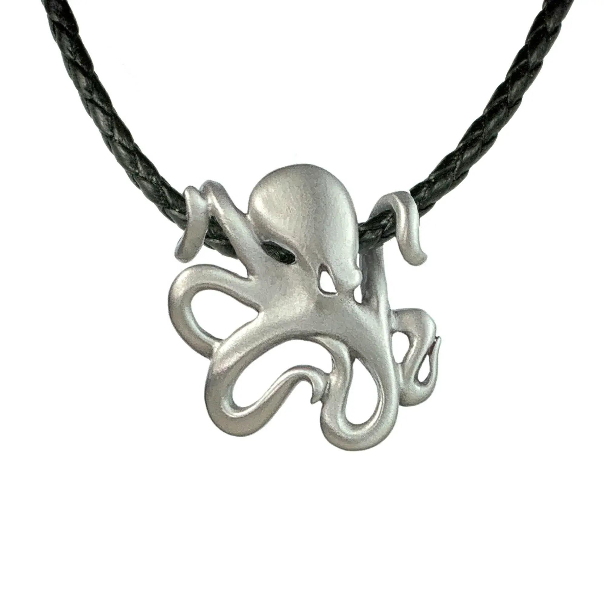 Pewter Octopus Necklace Pendant